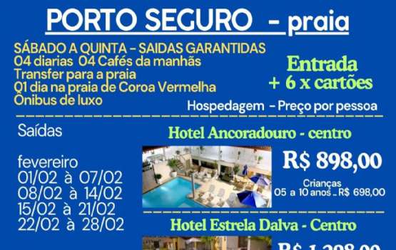 PORTO SEGURO - BAIXA TEMPORADA 2025 1. SEMESTRE PORTO SEGURO - BAIXA TEMPORADA 2025 1. SEMESTRE
